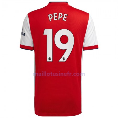 Maillot de Foot Arsenal Nicolas Pepe 19 Domicile 2021-22